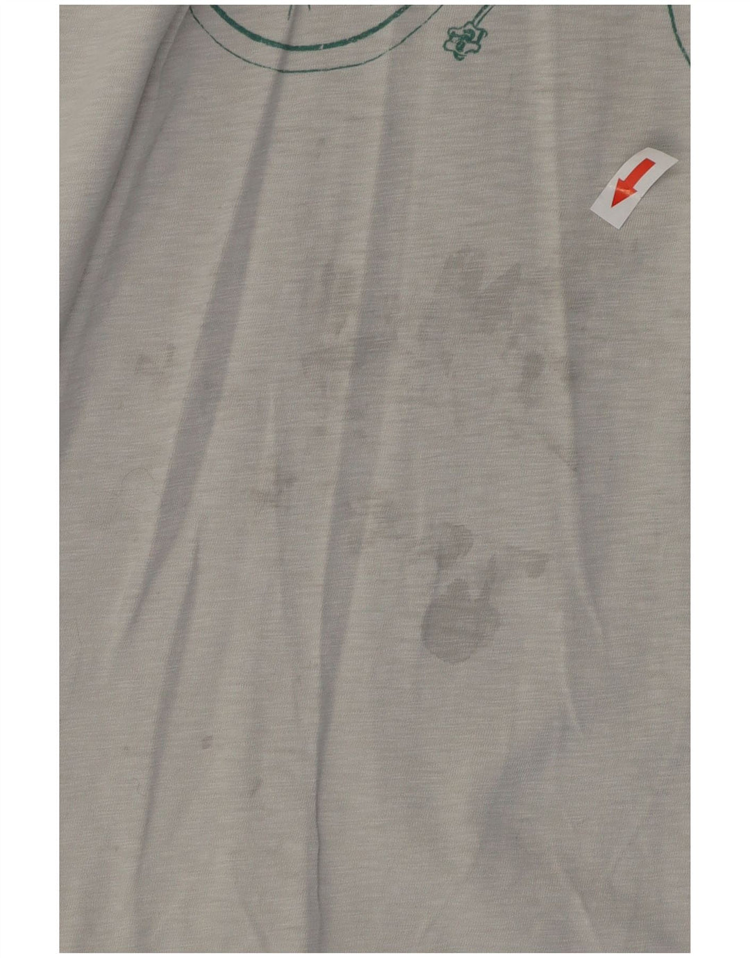 Camiseta gráfica masculina White Stuff Top algodão cinza médio