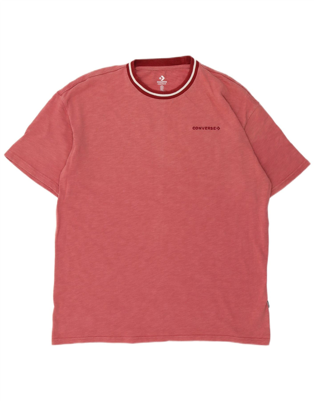 Camiseta masculina Converse Oversized Graphic Top Médio Algodão Salpicado Borgonha