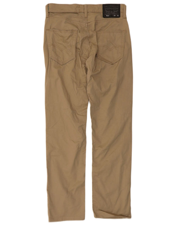 Calça Levi's Masculina 511 Slim Casual W29 L32 Algodão Bege