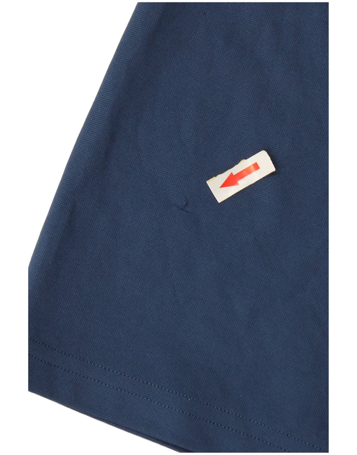 Adidas Mens Climalite Polo Shirt XL Azul Marinho Colorblock Poliéster