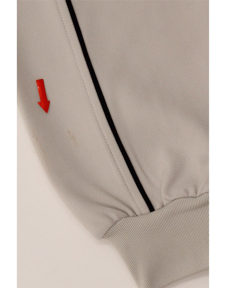 Jaqueta Kappa masculina de moletom grande cinza Colourblock poliéster