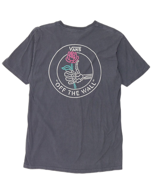 Vans Mens Graphic T-Shirt Top Medium Navy Blue