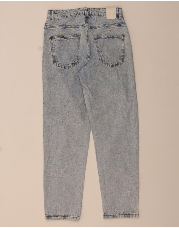 ZARA Jeans Cônicos Femininos EU 38 Pequeno W28 L28 Azul