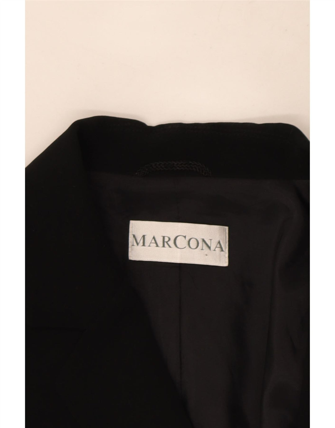 Jaqueta Blazer Feminina Marcona com 3 Botões Reino Unido 16 Grande Poliéster Preto