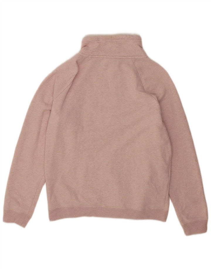 Moletom Nike feminino oversized com zíper e gola alta UK 14 médio rosa manchado