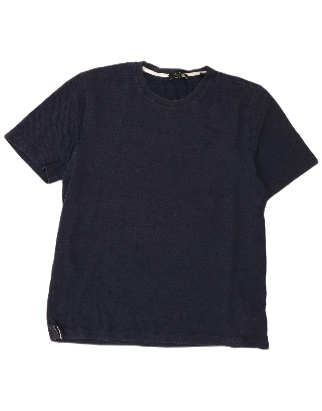 Camiseta masculina Ted Baker tamanho superior 4 grande algodão azul marinho