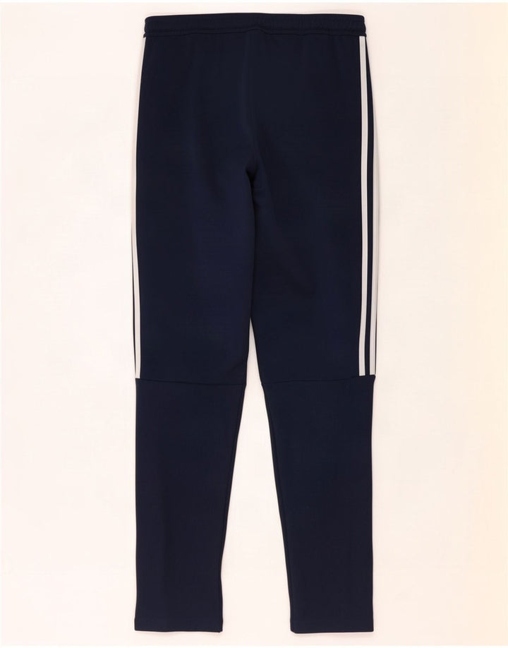 Calça de treino masculina Adidas grande poliéster azul marinho