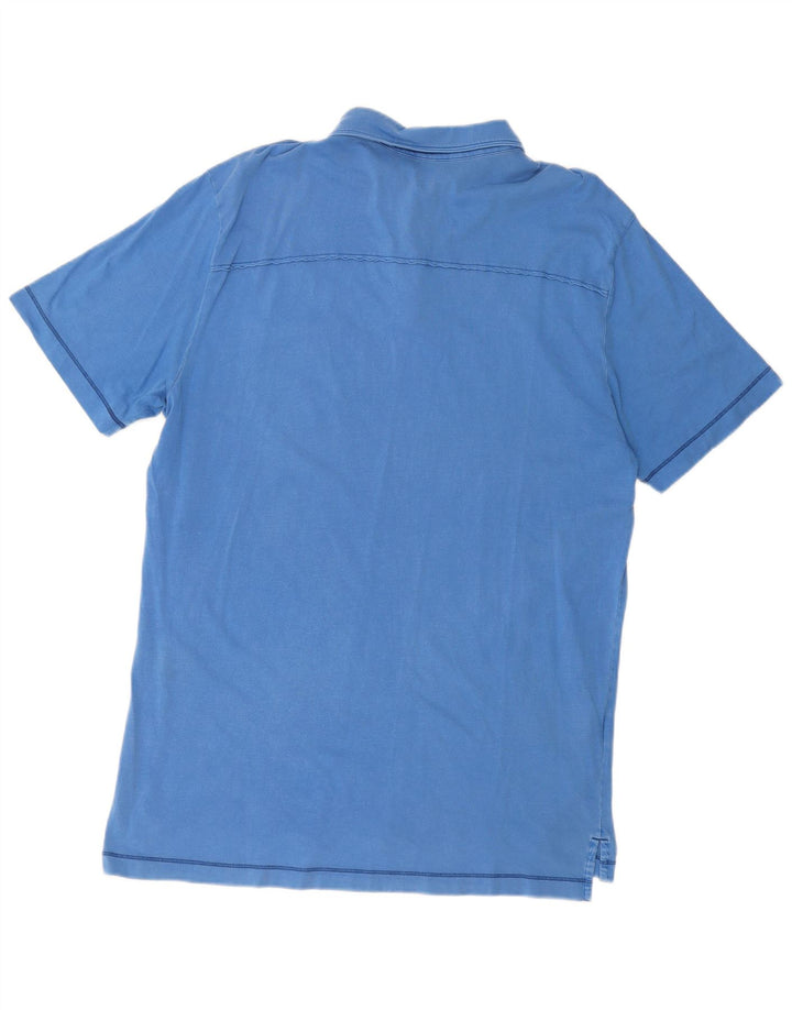 Camisa polo masculina TOMMY BAHAMA grande algodão azul