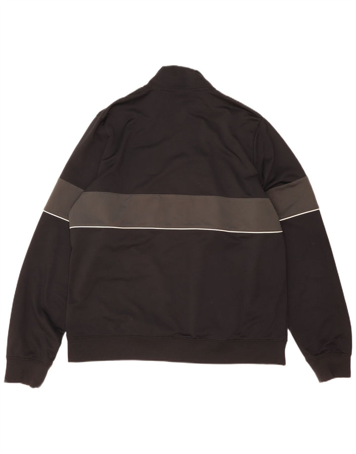 Nike Mens Tracksuit Top Jacket XL Preto Colorblock Poliéster