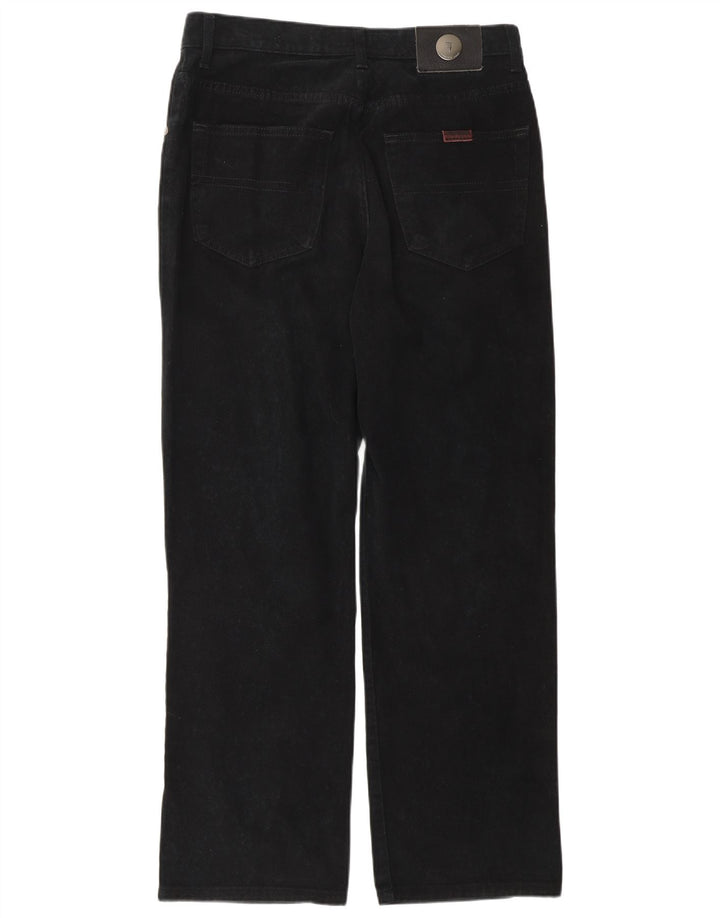 Trussardi Mens Straight Jeans IT 48 Médio W32 L30 Algodão Preto