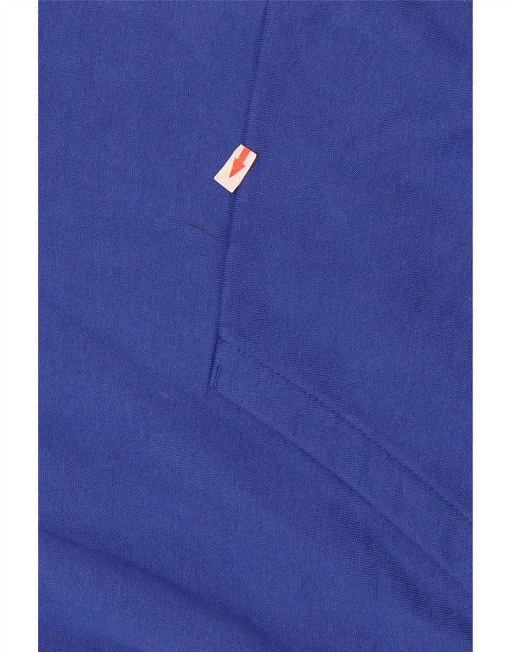 Jumper com capuz gráfico masculino Champion médio azul algodão