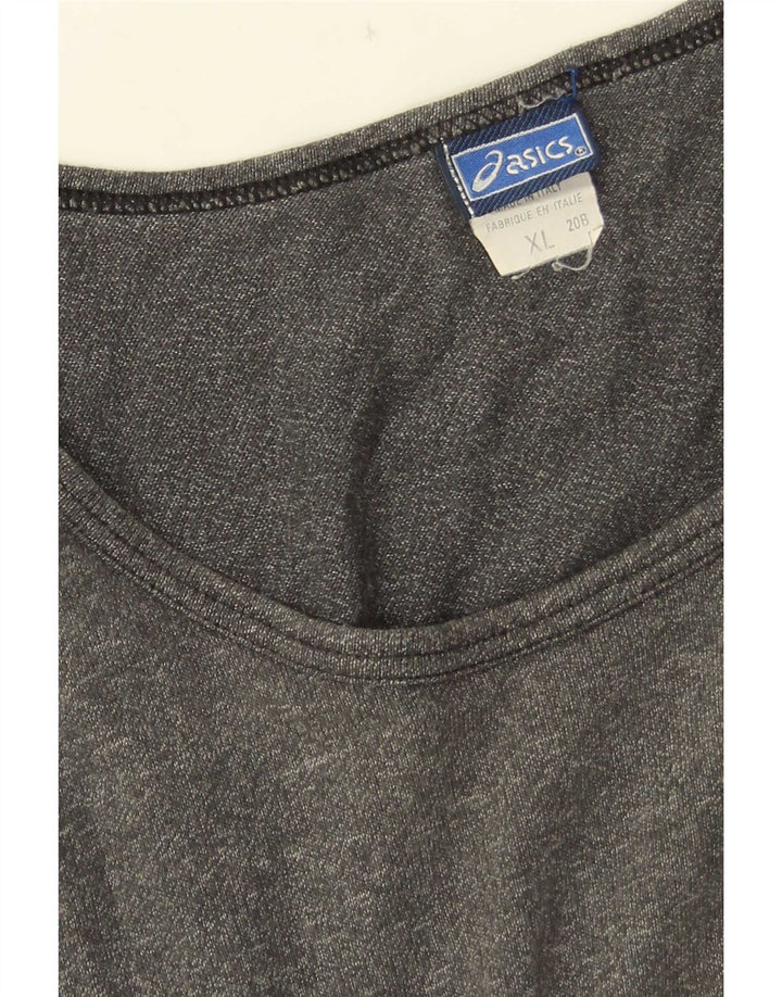 Asics Mens Graphic Vest Top XL Cinza Flecked Algodão