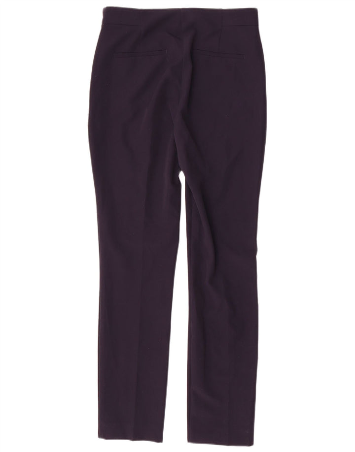 Zara Calça Chino Feminina Slim Médio W28 L28 Azul Marinho Poliéster