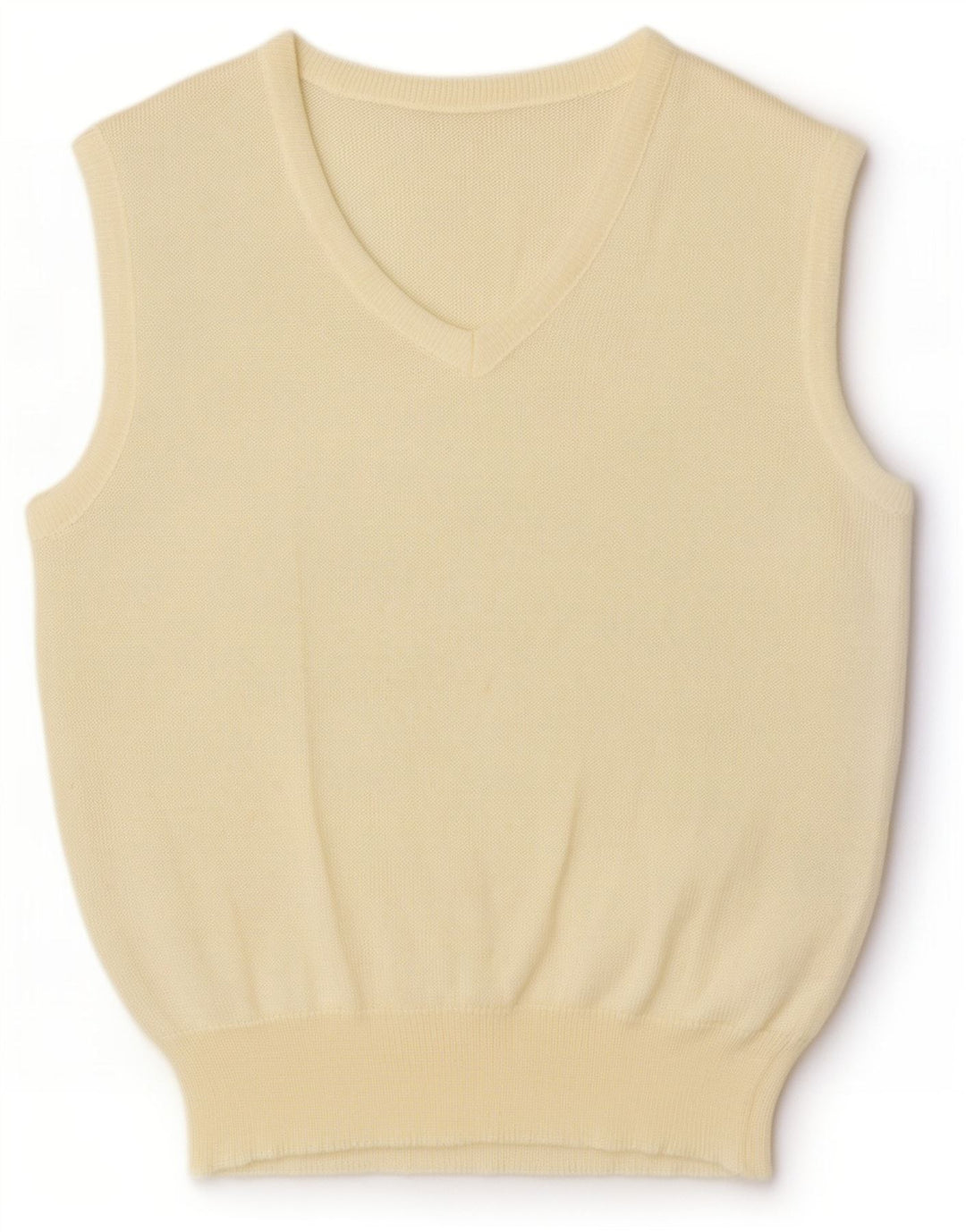Colete feminino vintage regata UE 38 médio off white viscose