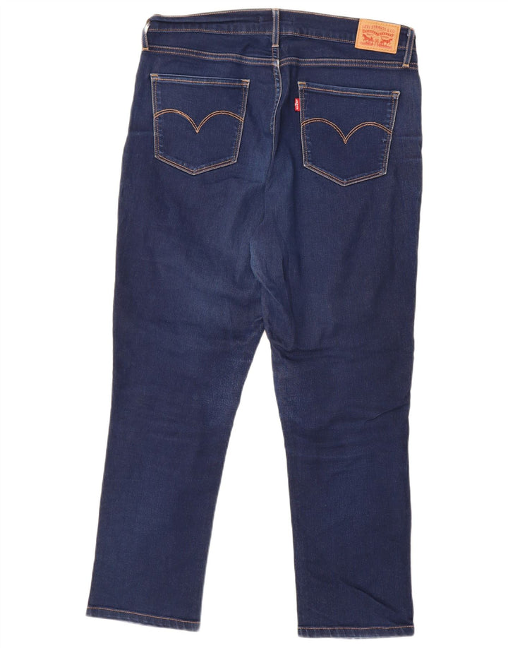 Calça jeans feminina Levi's 724 High Rise Straight W32 L26 azul marinho