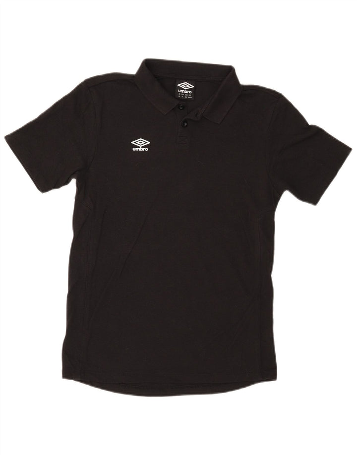 Polo Menino Umbro 11-12 Anos Grande Algodão Preto