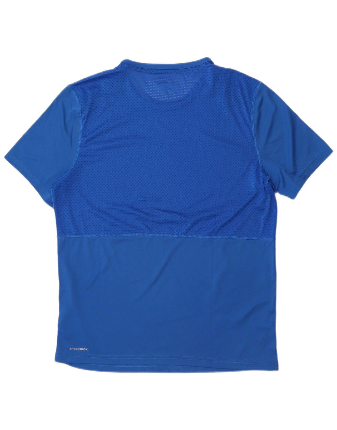 Reebok Camiseta Feminina Top UK 16 Grande Azul Colorblock Poliéster