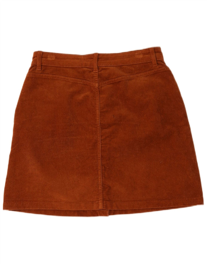 Saia feminina de veludo Tom Tailor grande W32 algodão marrom