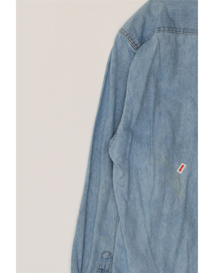 CASUCCI Mens Denim Shirt Medium Blue Cotton Vintage Casucci and Second-Hand Casucci from Messina Hembry 