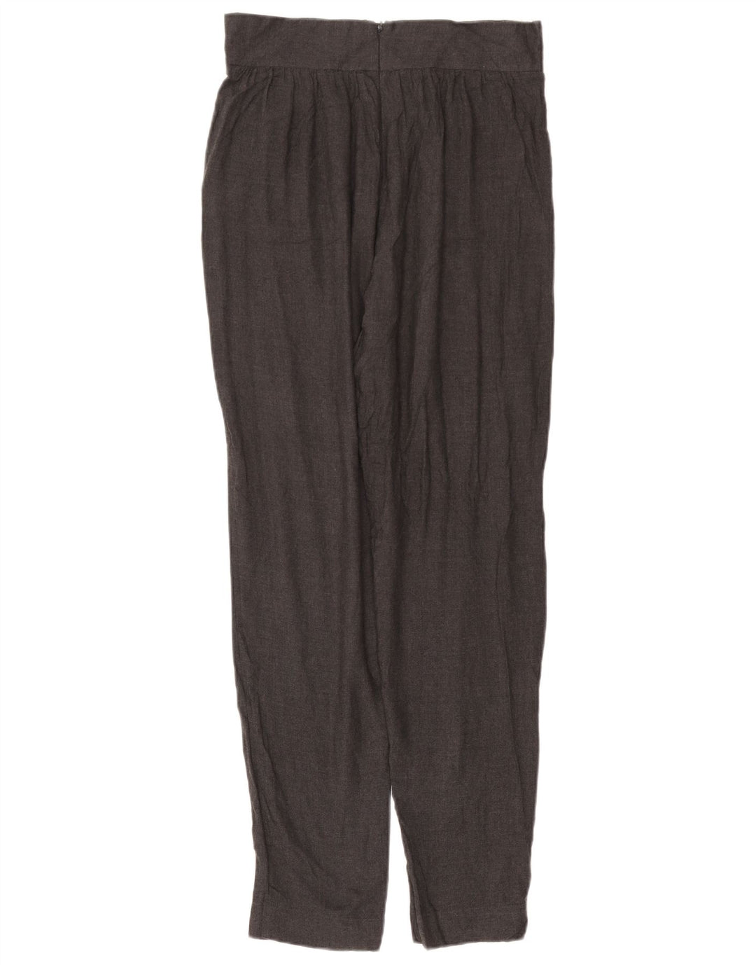 Calça feminina French Connection Pegged Suit UK 12 Médio W30 L31 Cinza