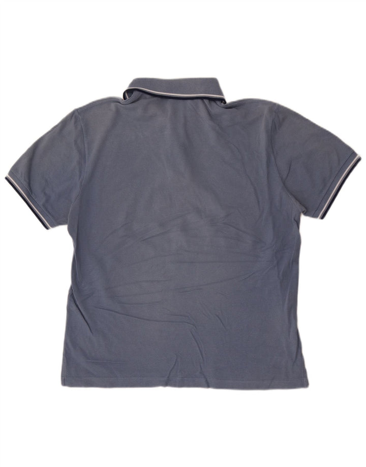 Camisa polo masculina Fred Perry algodão azul médio