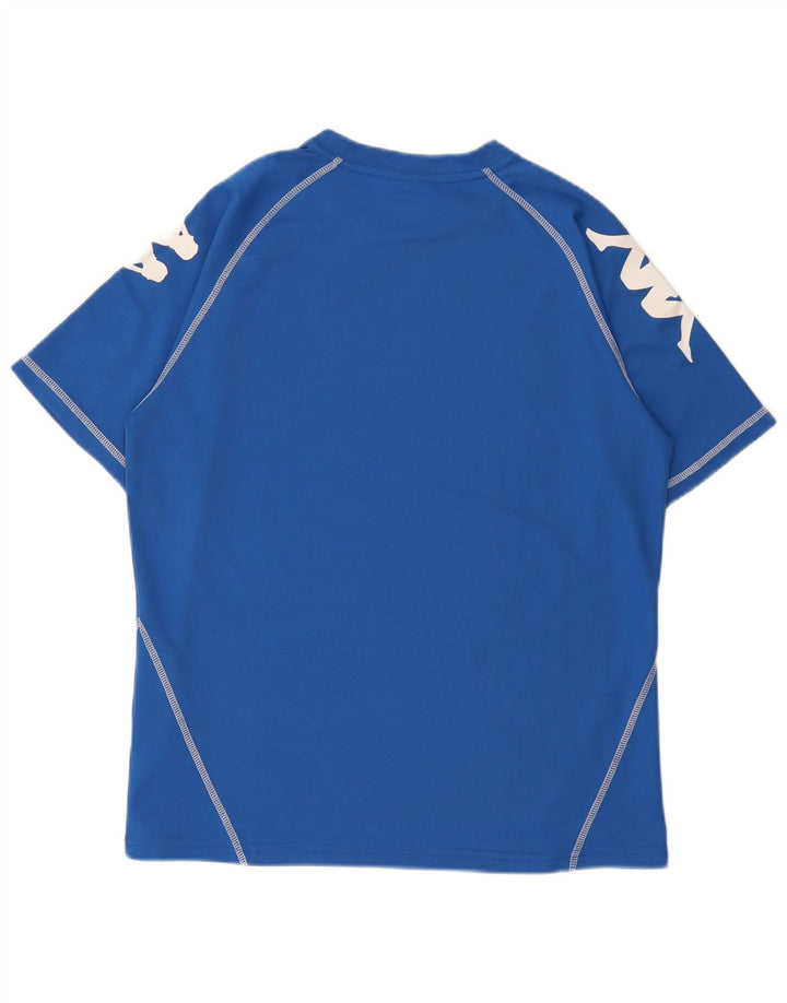 Camiseta gráfica masculina Kappa Top grande poliéster azul