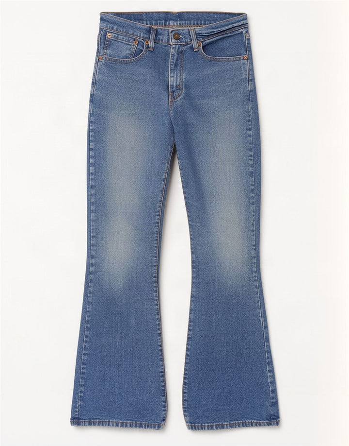 Calça jeans feminina Bootcut Levi's W30 L30 azul algodão