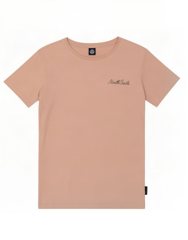 Camiseta feminina North Sails UK 12 algodão rosa médio