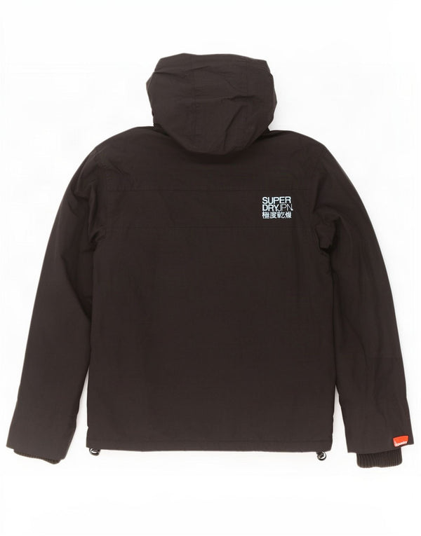 Jaqueta corta-vento masculina Superdry The Windcheater Graphic UK 38 médio preto