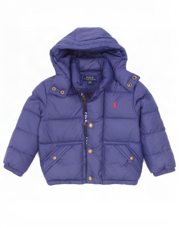 Jaqueta acolchoada gráfica Polo Ralph Lauren para bebês meninos 18-24 meses azul marinho