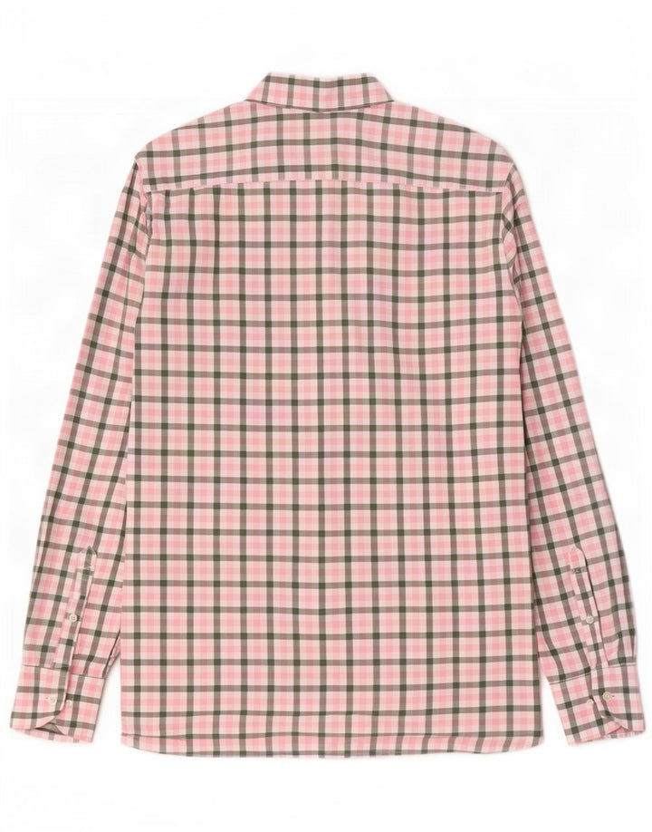 Camisa masculina Barbour Regular Fit grande rosa guingão
