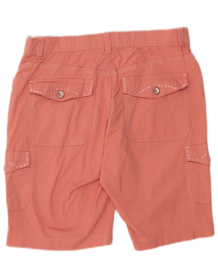 Shorts cargo feminino Lee US 6 médio W30 algodão rosa