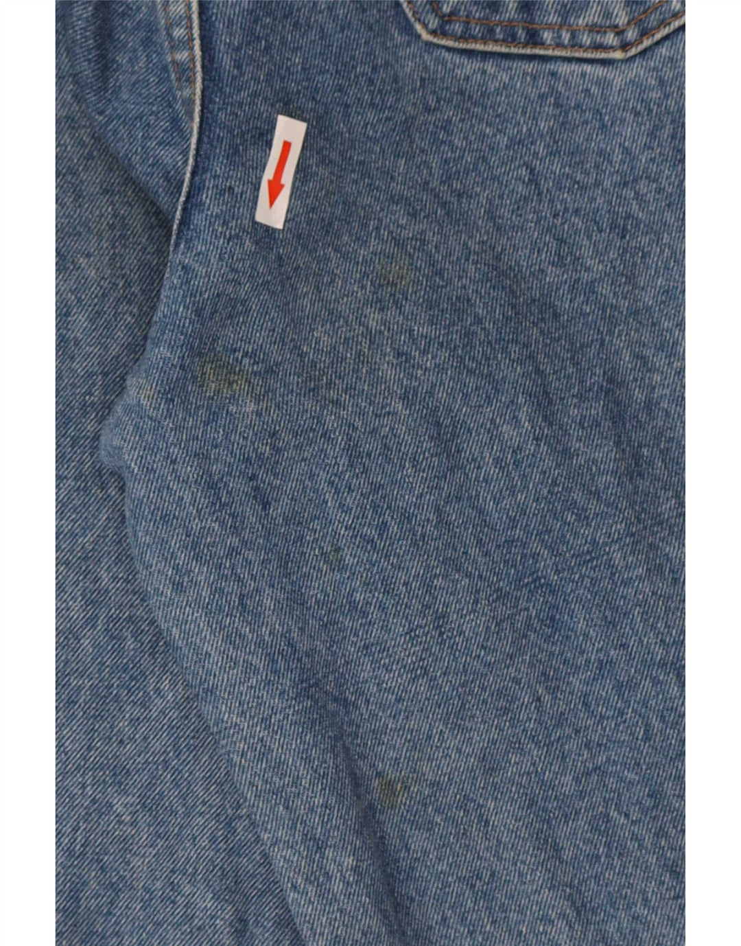 Jeans cônicos femininos vintage W26 L29 azul