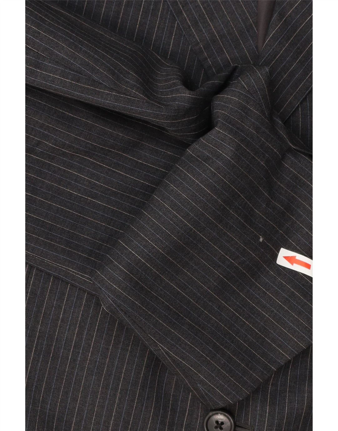 Jaqueta blazer masculina Corneliani com 3 botões IT 54 2XL lã virgem listrada cinza