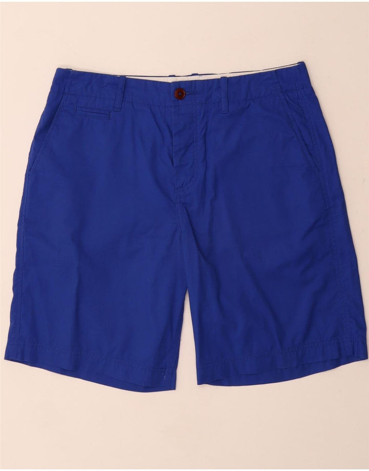 FRED PERRY Mens Chino Shorts W30 Algodão Azul Médio