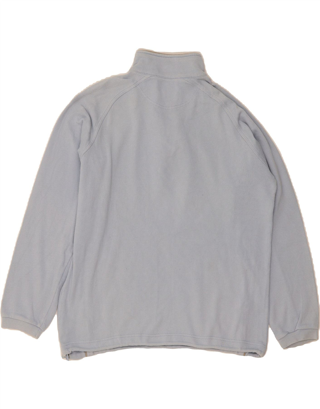 CHAMPION Womens Zip Neck Sweatshirt Jumper UK 16 Large Blue Cotton Vintage Champion and Second-Hand Champion from Messina Hembry 
