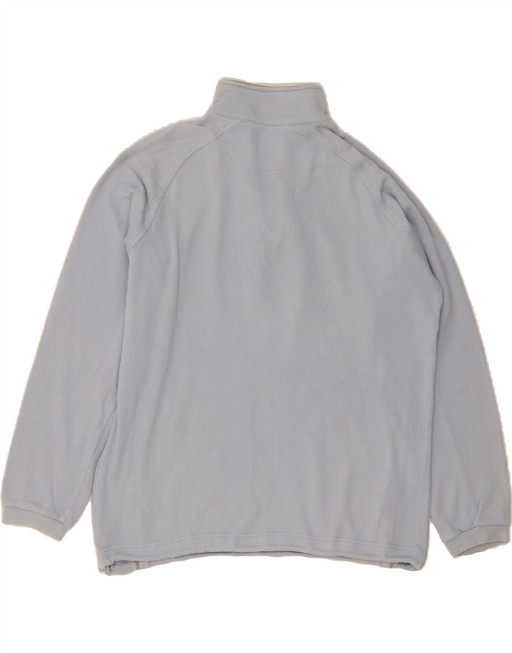 CHAMPION Womens Zip Neck Sweatshirt Jumper UK 16 Large Blue Cotton Vintage Champion and Second-Hand Champion from Messina Hembry 