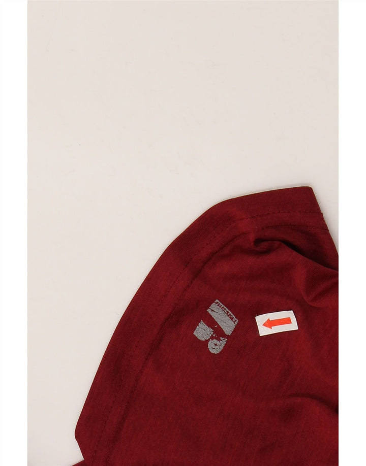 Camiseta masculina RUSSELL ATLÉTICA Dri-Power UK 38/40 poliéster vermelho médio