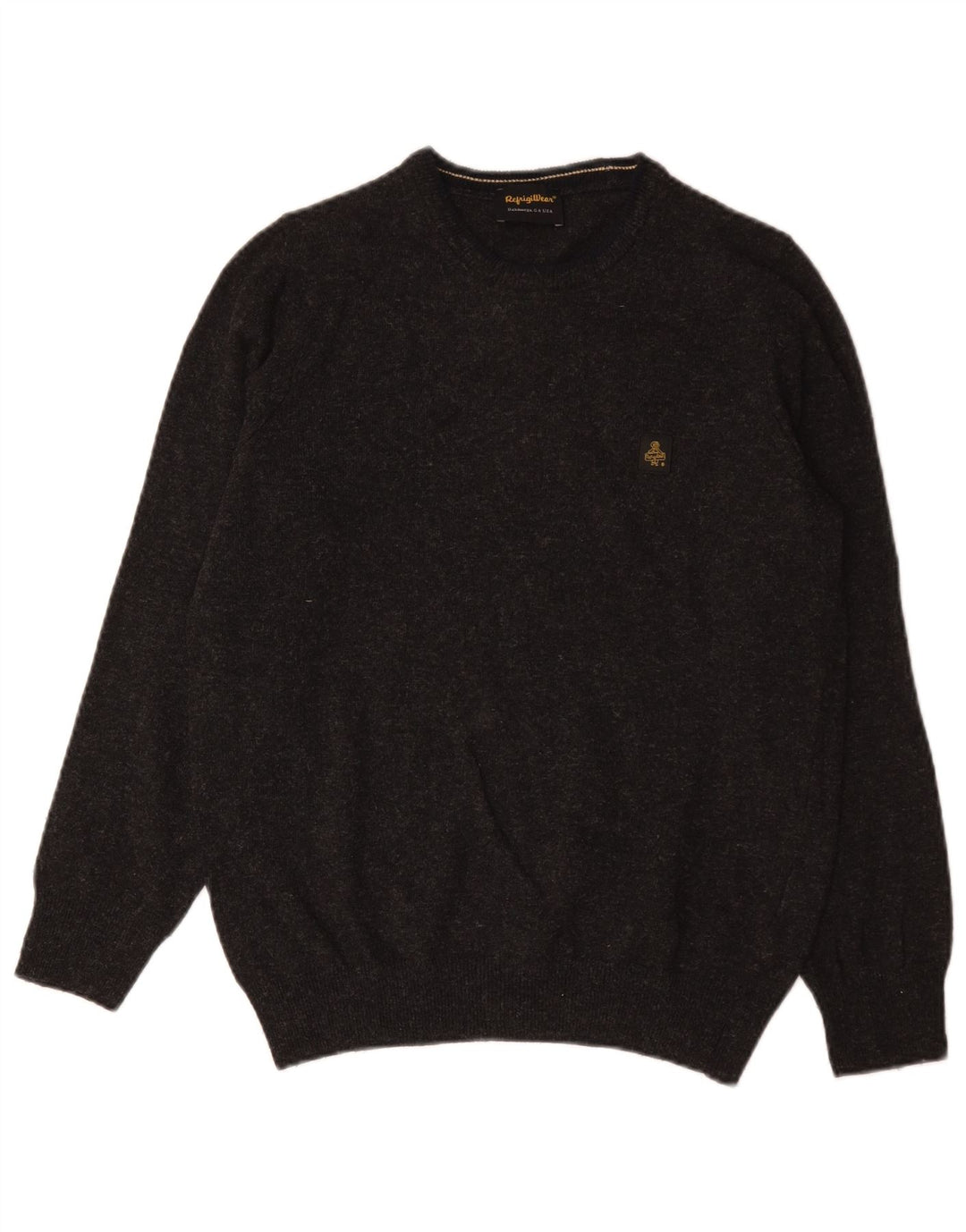 Suéter feminino Refrigiwear com gola redonda UK 14 cinza médio