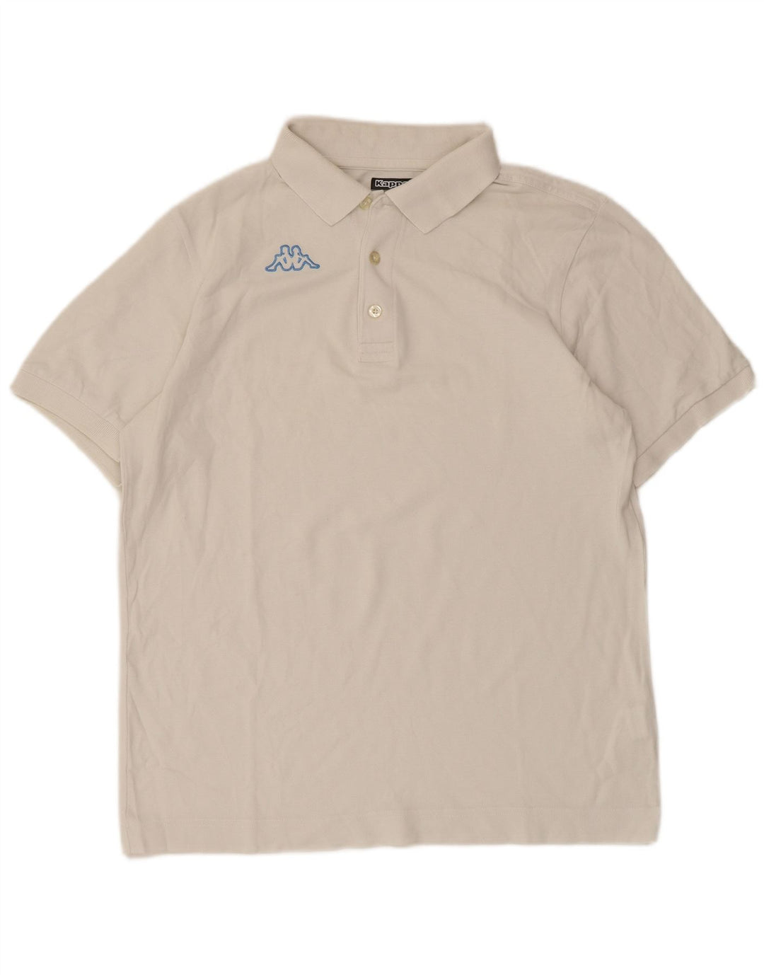 Camisa polo masculina Kappa médio algodão branco