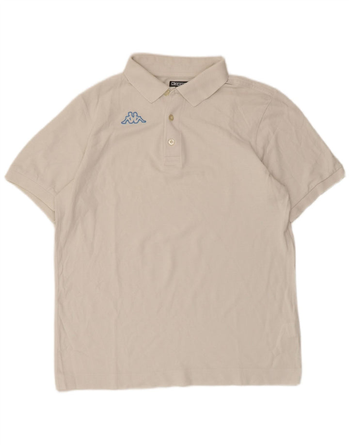 Camisa polo masculina Kappa médio algodão branco
