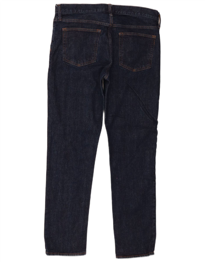 Gap Mens Slim Jeans W31 L30 Azul Marinho Algodão