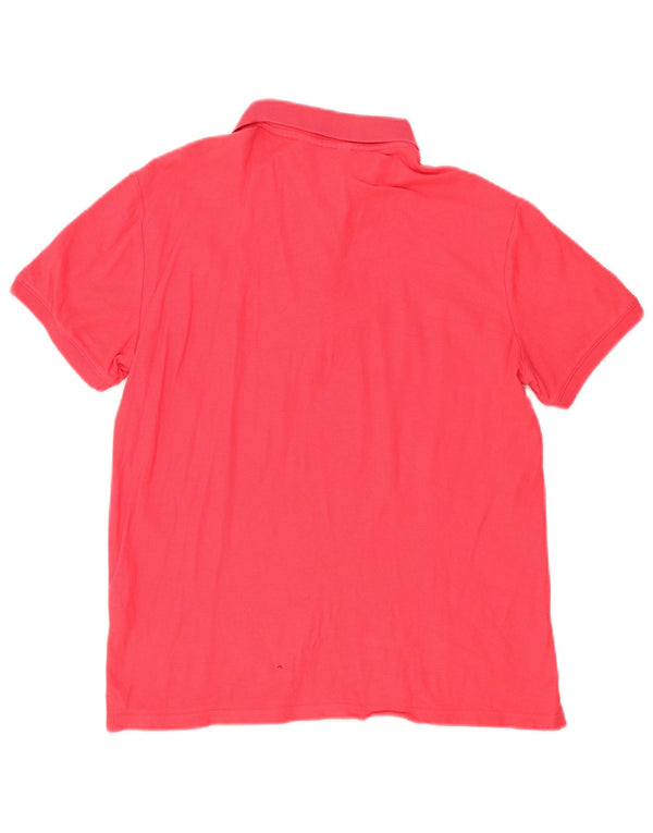 Camisa polo masculina Calvin Klein Body Fit algodão vermelho médio