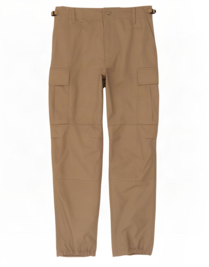 Calças cargo vintage masculinas joggers médias W34 L31 bege