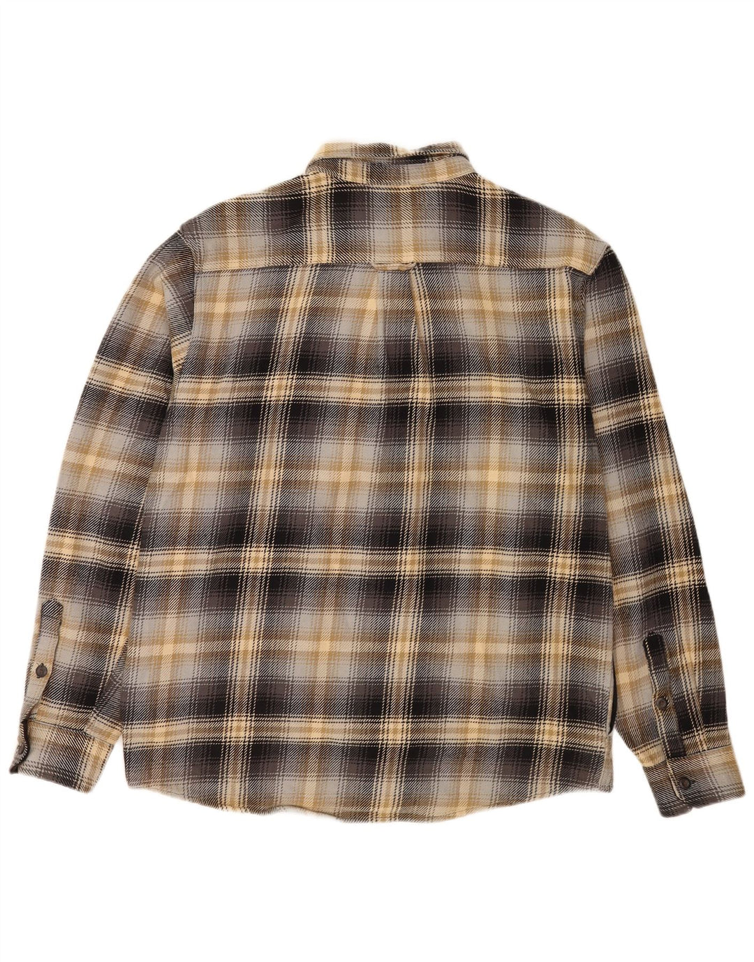 Camisa masculina de flanela Orvis grande algodão xadrez multicolorido