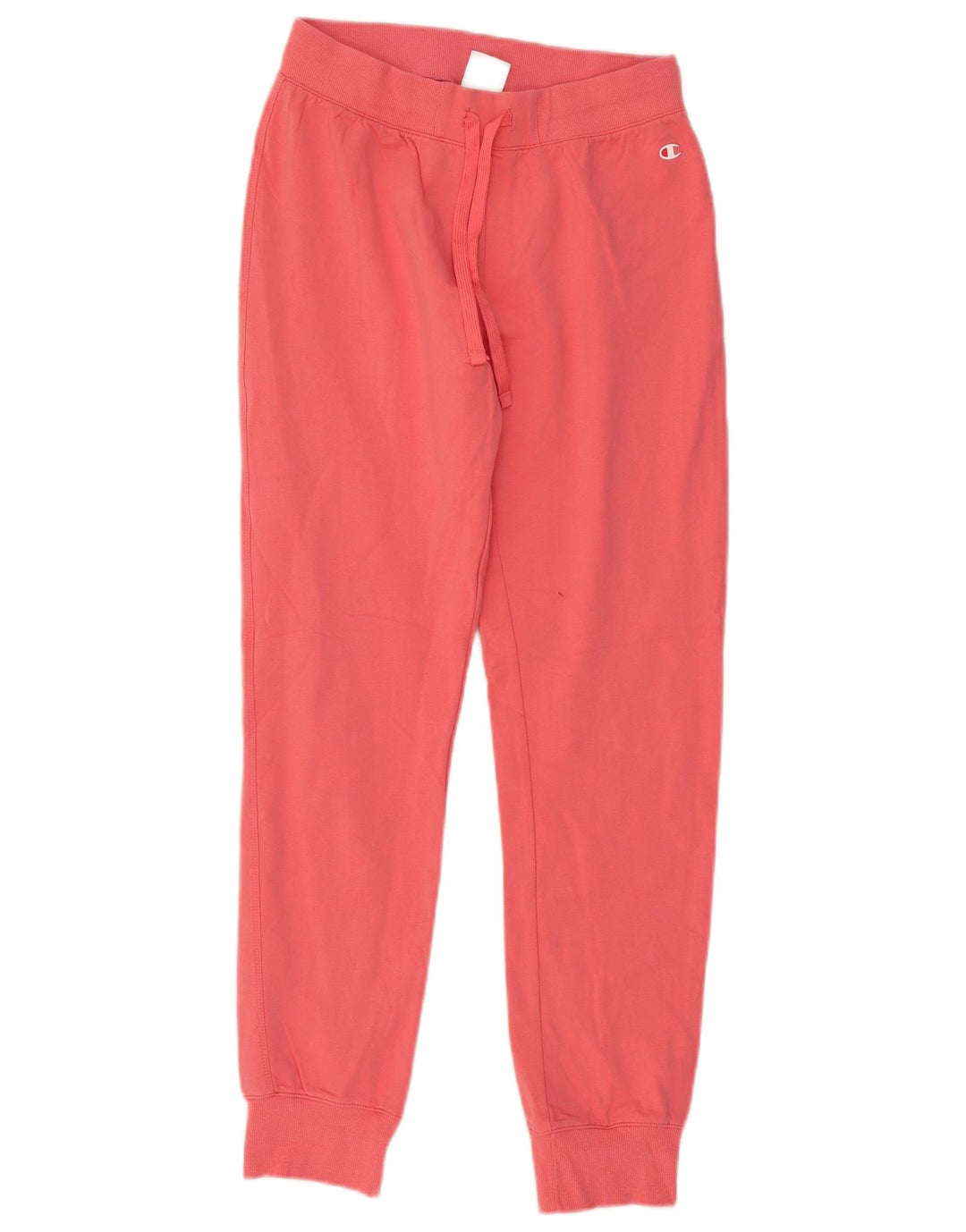 Calça de treino feminina Champion Joggers UK 12 algodão rosa médio