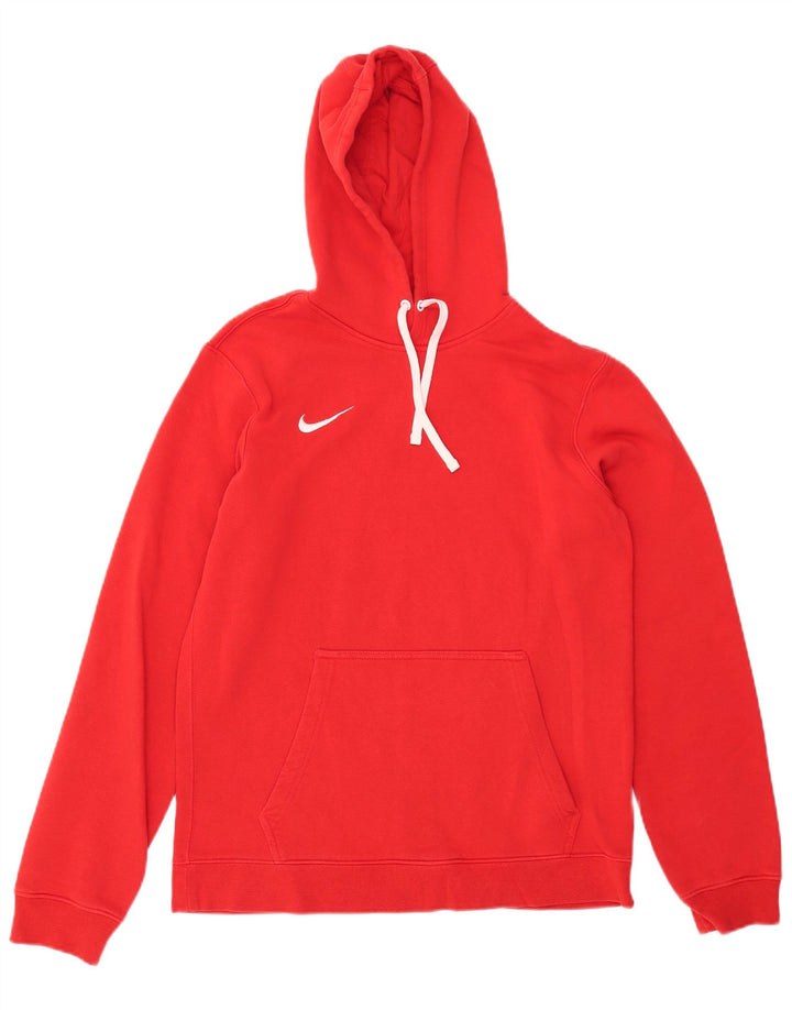 Nike Mens Hoodie Jumper Médio Algodão Vermelho