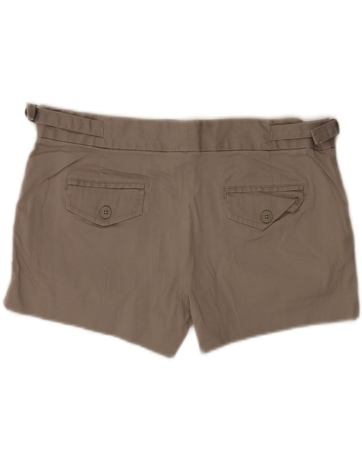 Shorts Chino Feminino Gap UK 12 Médio W32 Algodão Cinza