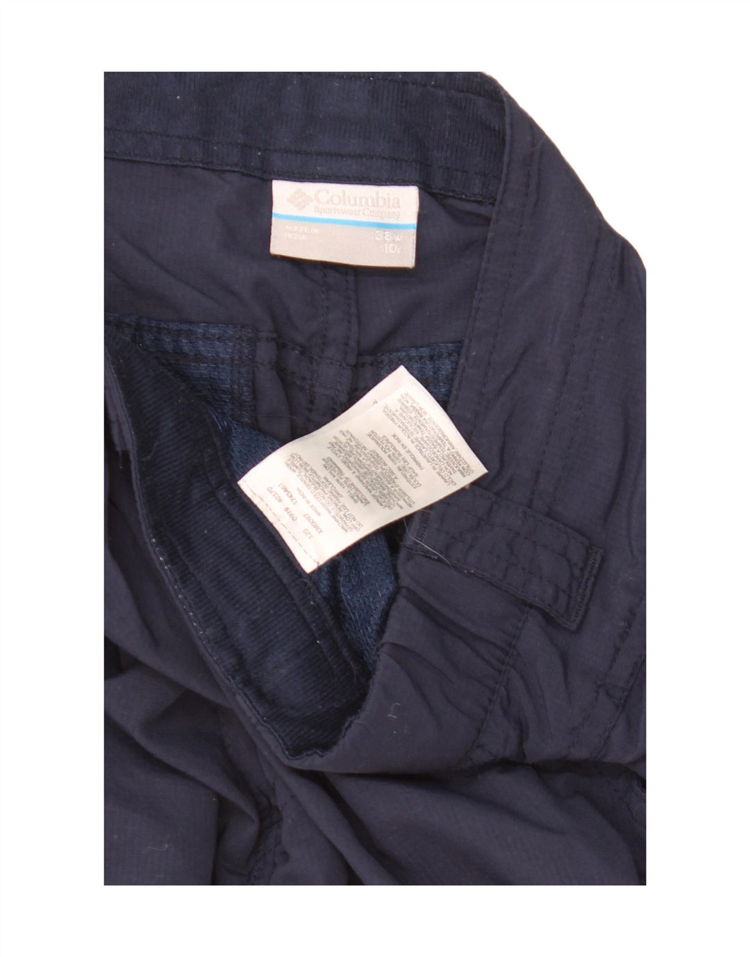 COLUMBIA Mens Cargo Shorts W38 XL Azul Marinho Nylon