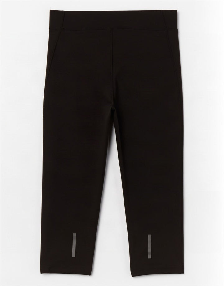 Adidas Womens Climalite Capri Leggings UK 8/10 Pequeno Preto